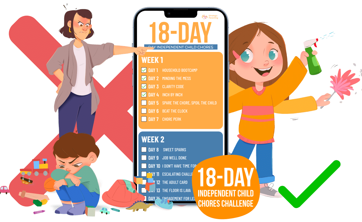 18 day independent child chores challenge