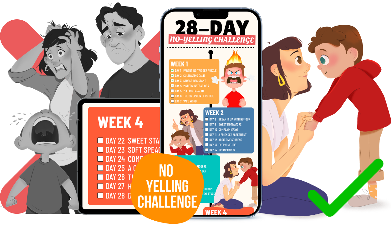 28 Day No-Yelling Parenting Challenge