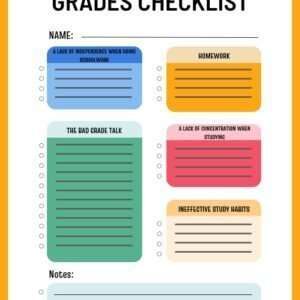 Double Your Childs Grades Checklist