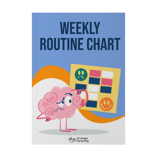 Weekly routine chart mockup